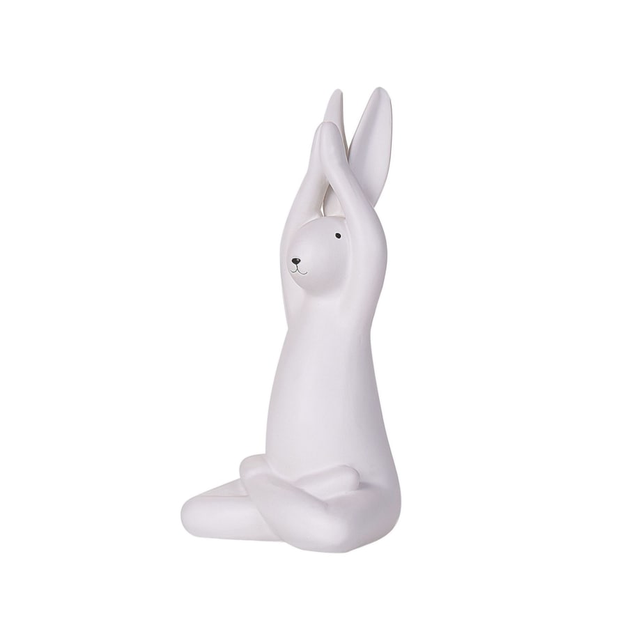 Zestaw 3 figurek dekoracyjnych zając biały BREST