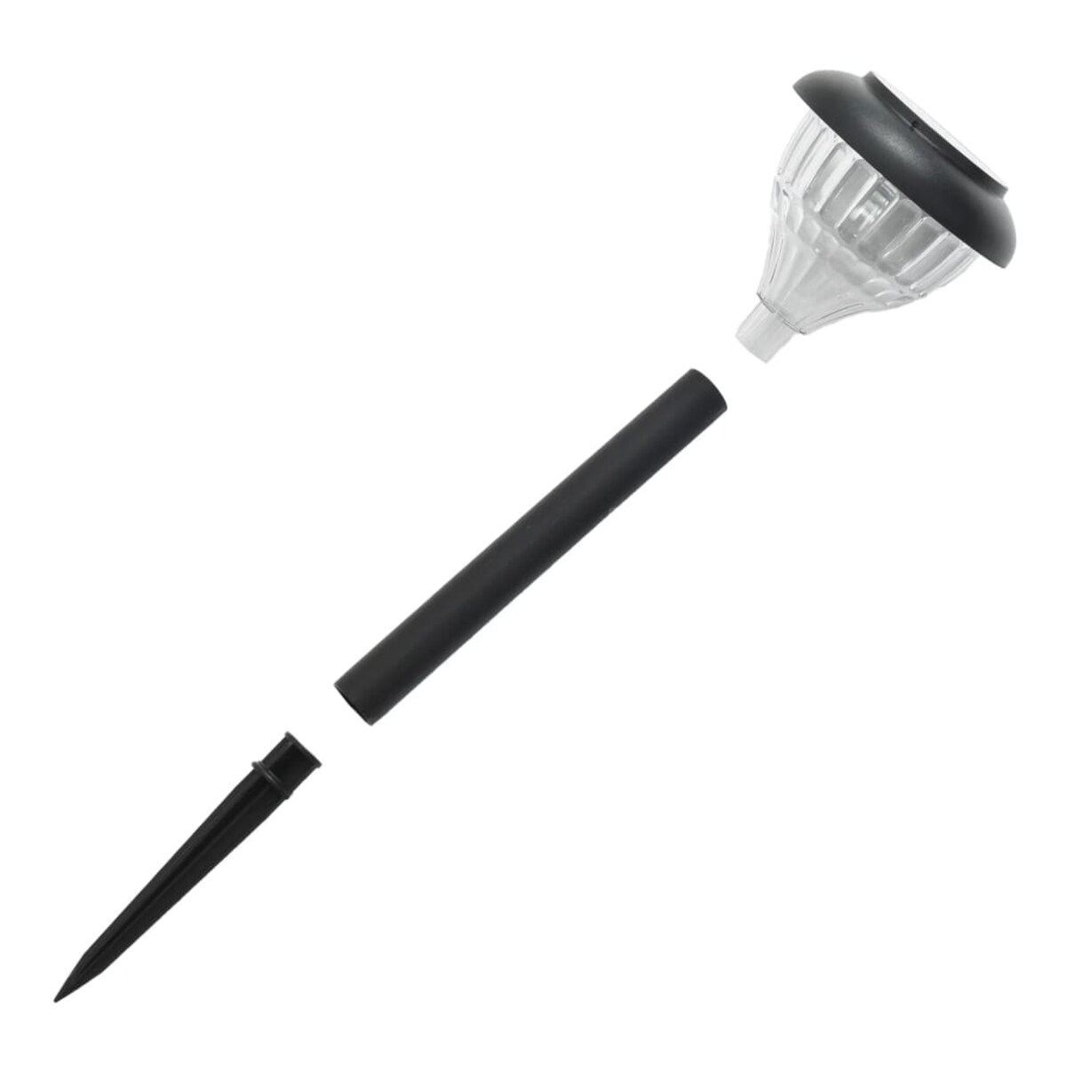 vidaXL Solarne lampki ogrodowe, z kolcami, 4 szt., ciepła biel i RGB