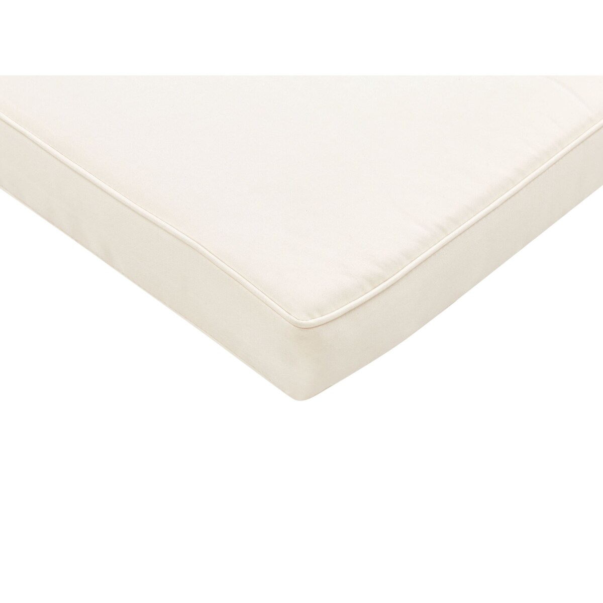 Leżak ogrodowy drewniany z poduszką białą GRANARI