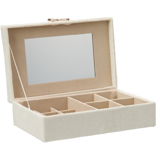 Szkatułka na biżuterię z kokardą, 25 x 7,5 x 15,5 cm