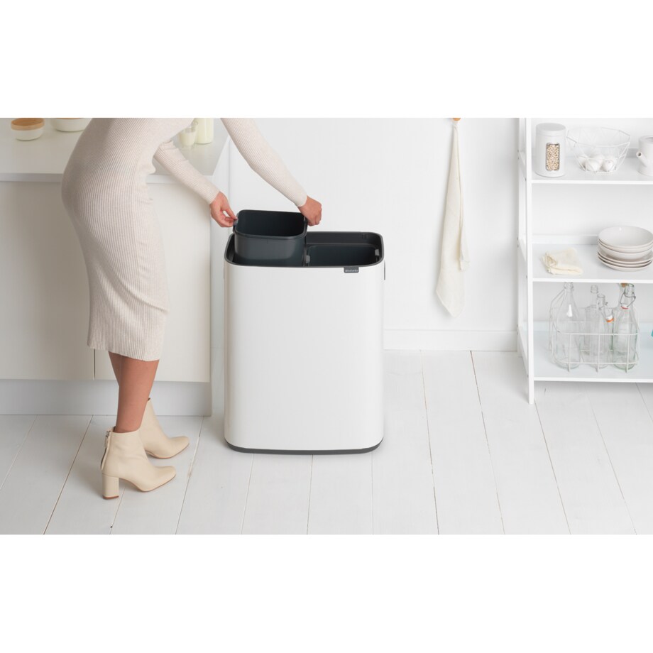 Kosz na śmieci Touch Bin Bo 2x30L biały 221408