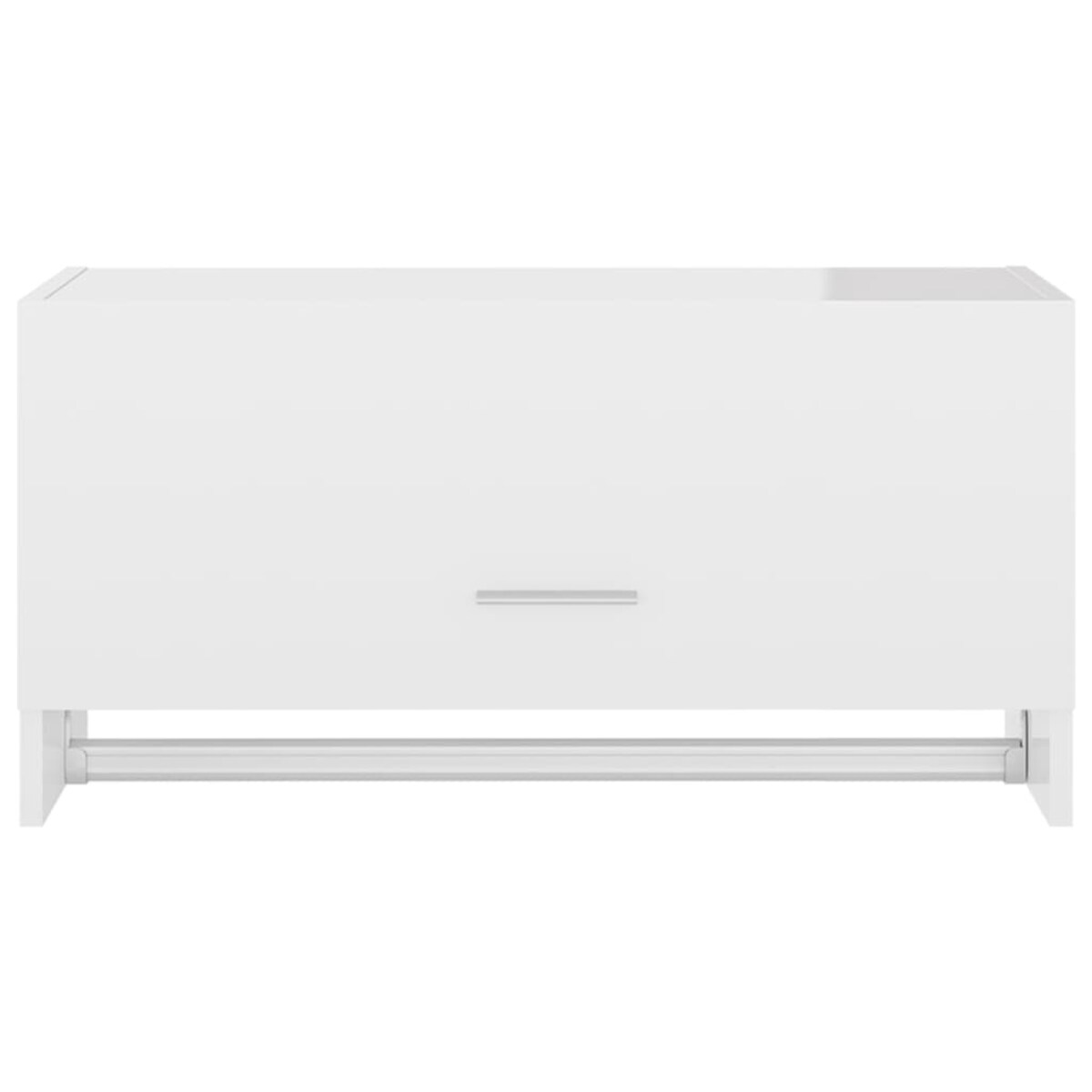 vidaXL Szafka, wysoki połysk, biała, 70x32,5x35 cm