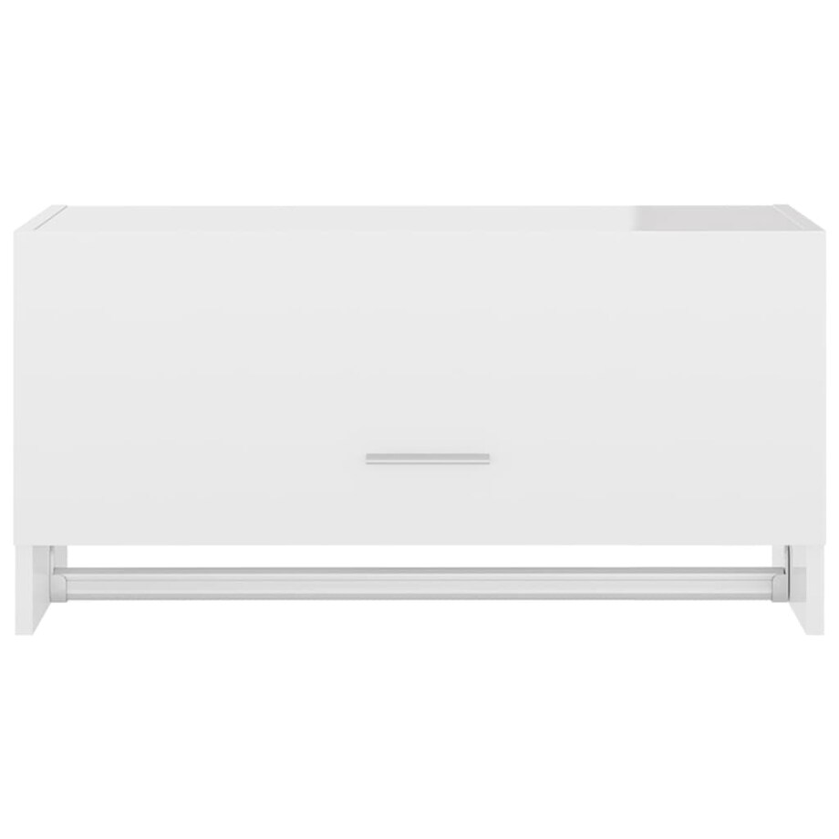 vidaXL Szafka, wysoki połysk, biała, 70x32,5x35 cm
