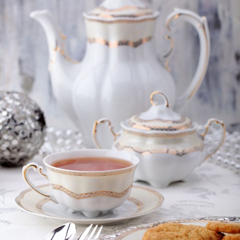 Garnitur do kawy dla 6 osób 21 el. Bolero Vienna Złota E363