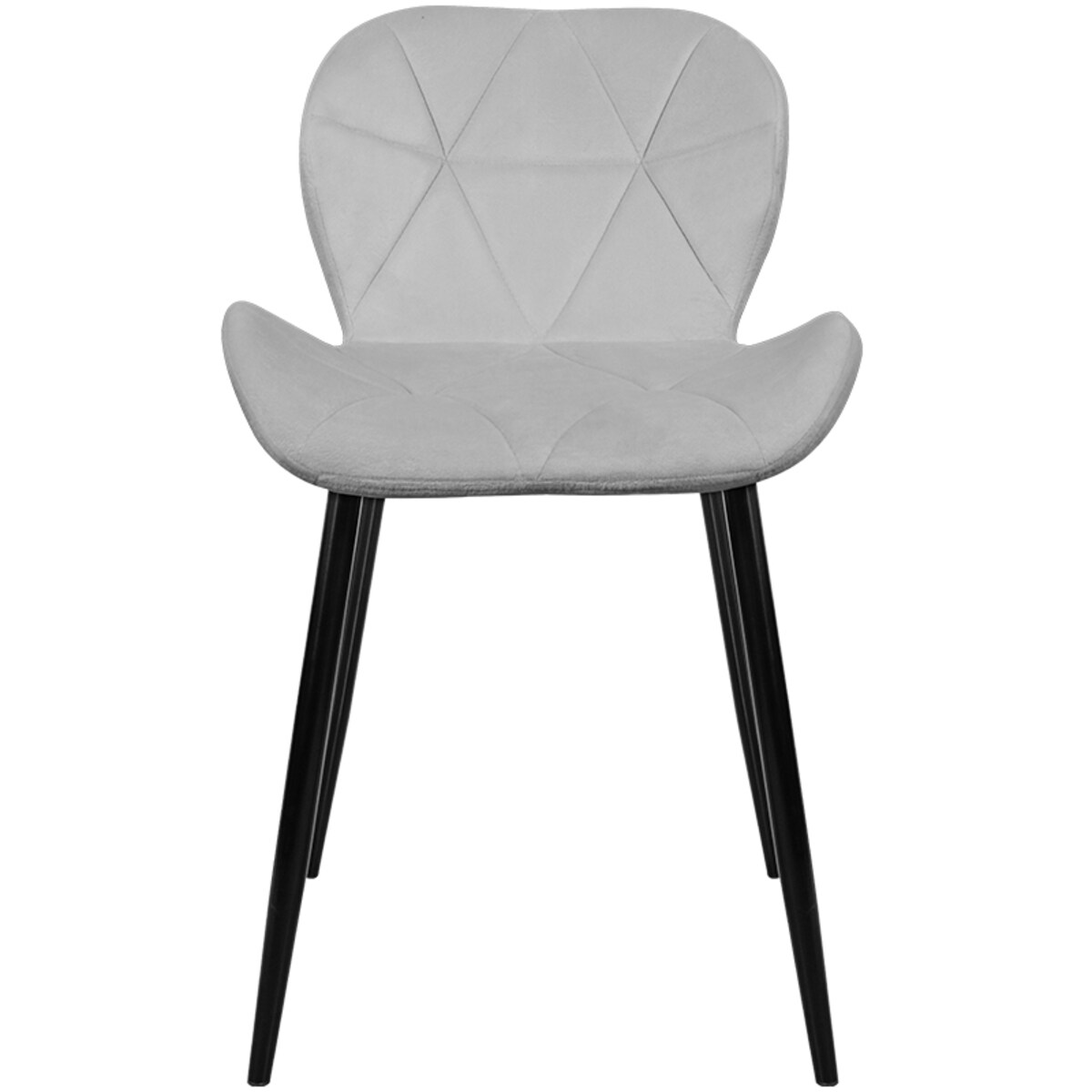 Krzesło tapicerowane do salonu skandynawskie nowoczesne szare