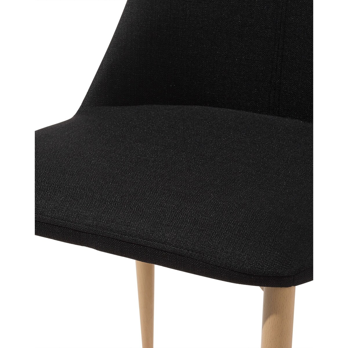 Zestaw 2 krzeseł do jadalni czarny CLAYTON