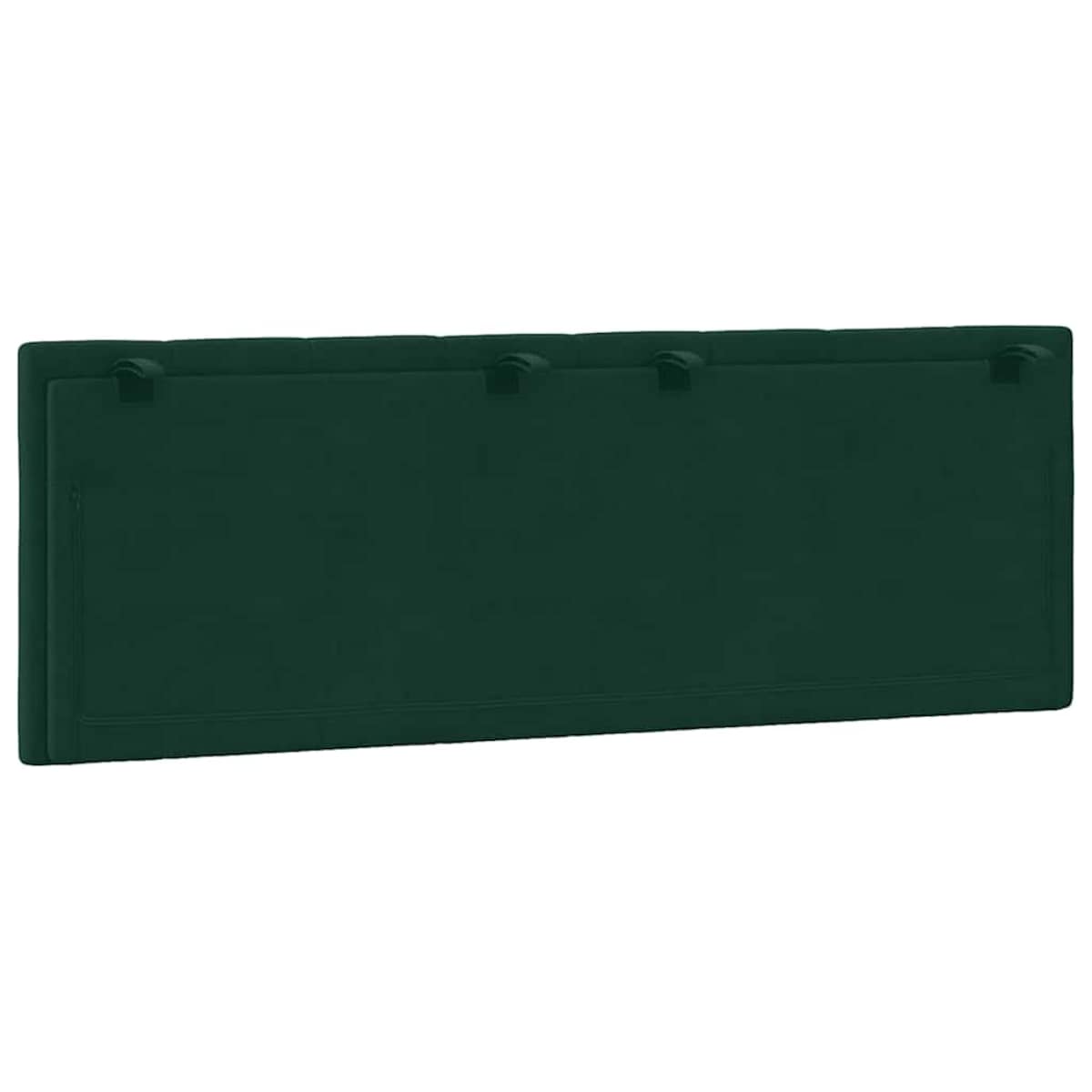 vidaXL Poduszka na wezgłowie, Hanko, ciemnozielona, 120 cm, aksamitna
