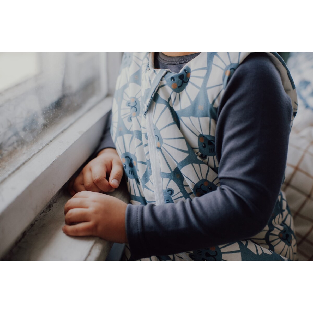 Śpiworek do spania z nogawkami denim lions - M