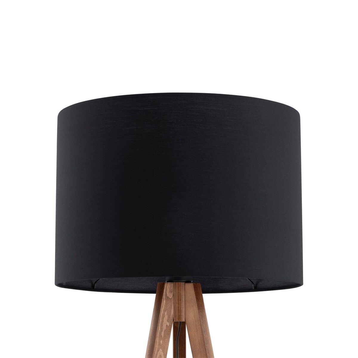 Lampa podłogowa TK Lighting GRAND ORZECH 16005 E27 czarno-brązowa 145 cm do salonu i czytania
