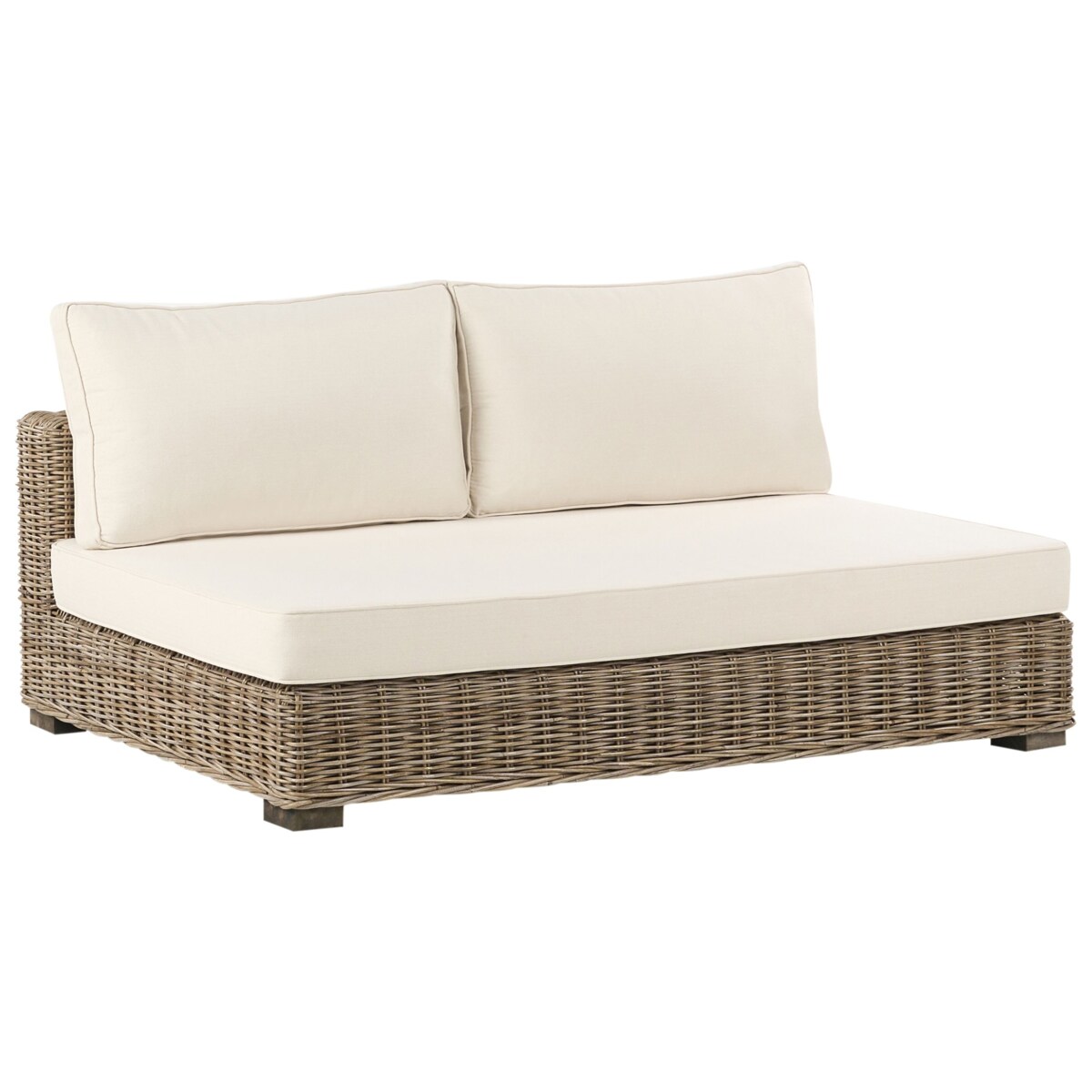 Zestaw wypoczynkowy ogrodowy VARALLO Rattan Szary