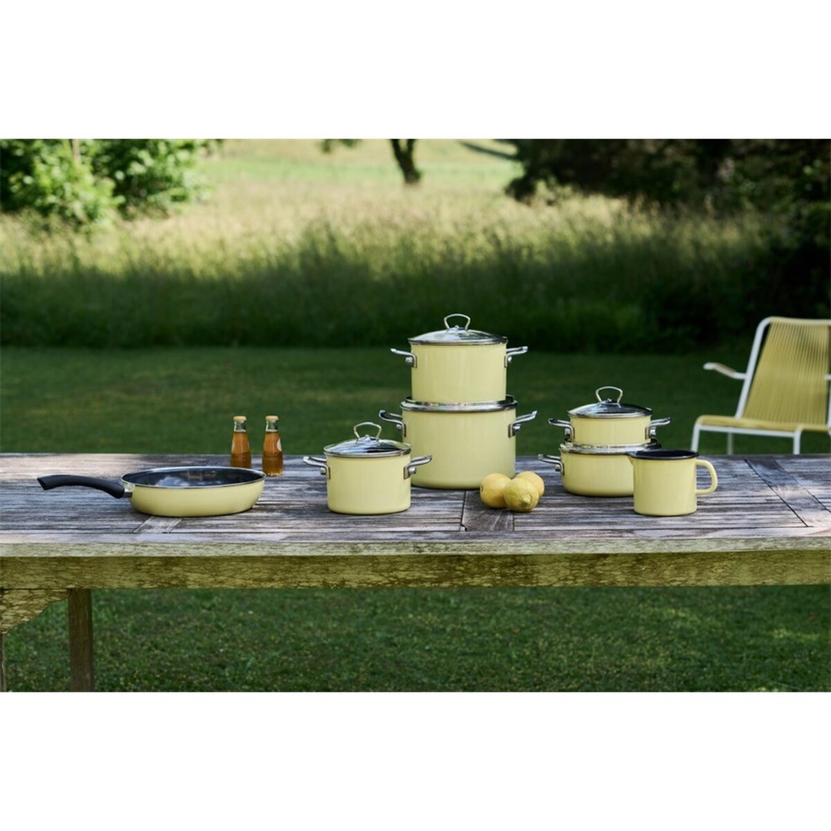 Riess zestaw garnków 5 części Lemon R0558002