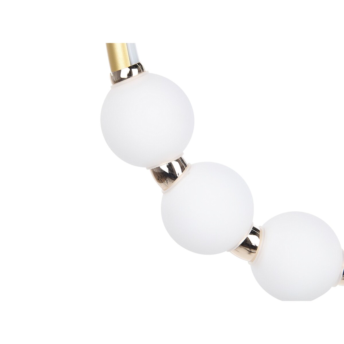 Lampa wisząca LED metalowa złota FANE