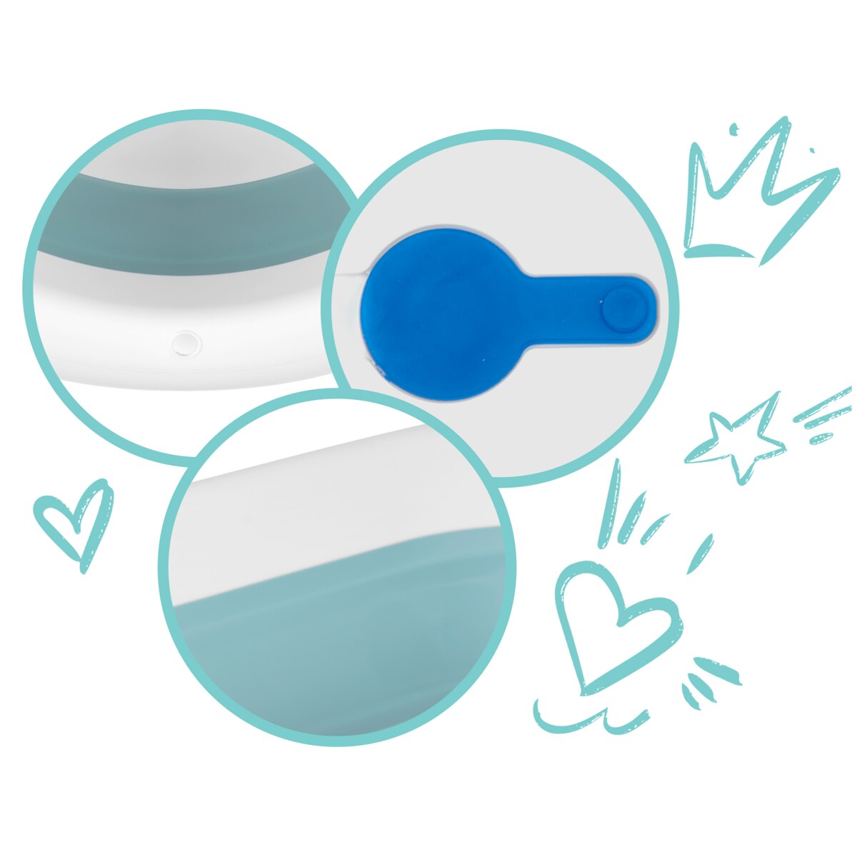 Wanienka składana dla dziecka z termometrem Ricokids