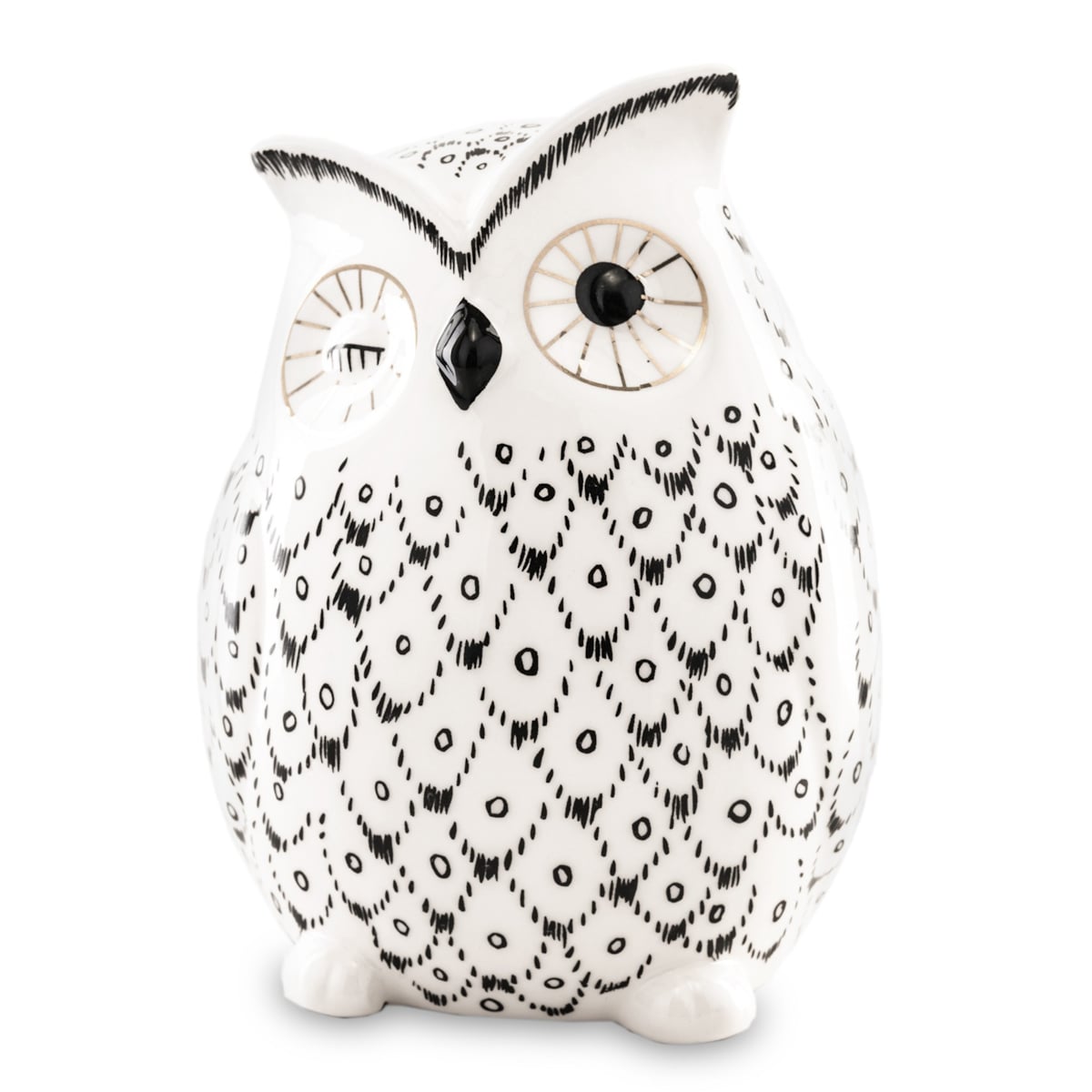 Skarbonka ceramiczna - 13x19x8,5 cm OWL small