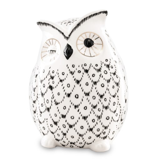 Skarbonka ceramiczna - 13x19x8,5 cm OWL small