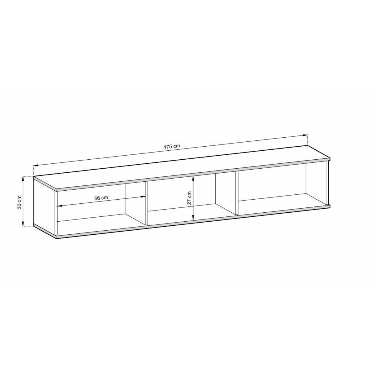 Szafka RTV wisząca Hollar frez 175cm