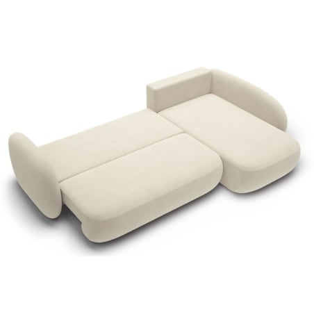 Nowoczesny Narożnik rozkładany OLIVIO II, prawy, beżowy