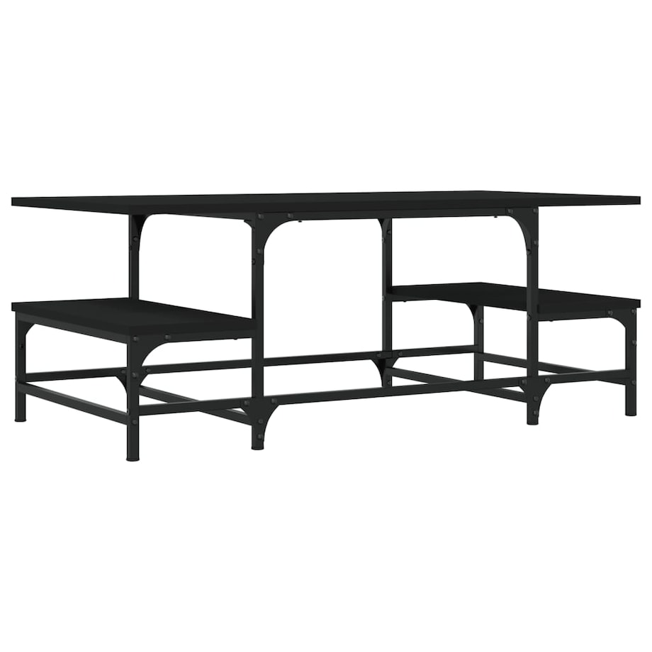 vidaXL Stolik kawowy, czarny, 100x50,5x40 cm, materiał drewnopochodny