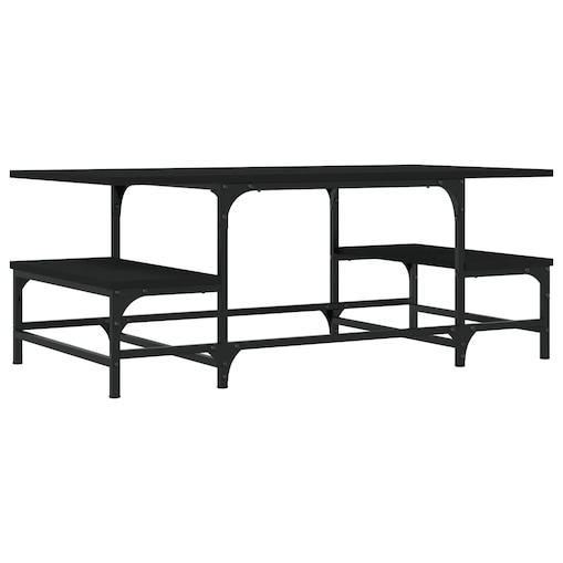 vidaXL Stolik kawowy, czarny, 100x50,5x40 cm, materiał drewnopochodny