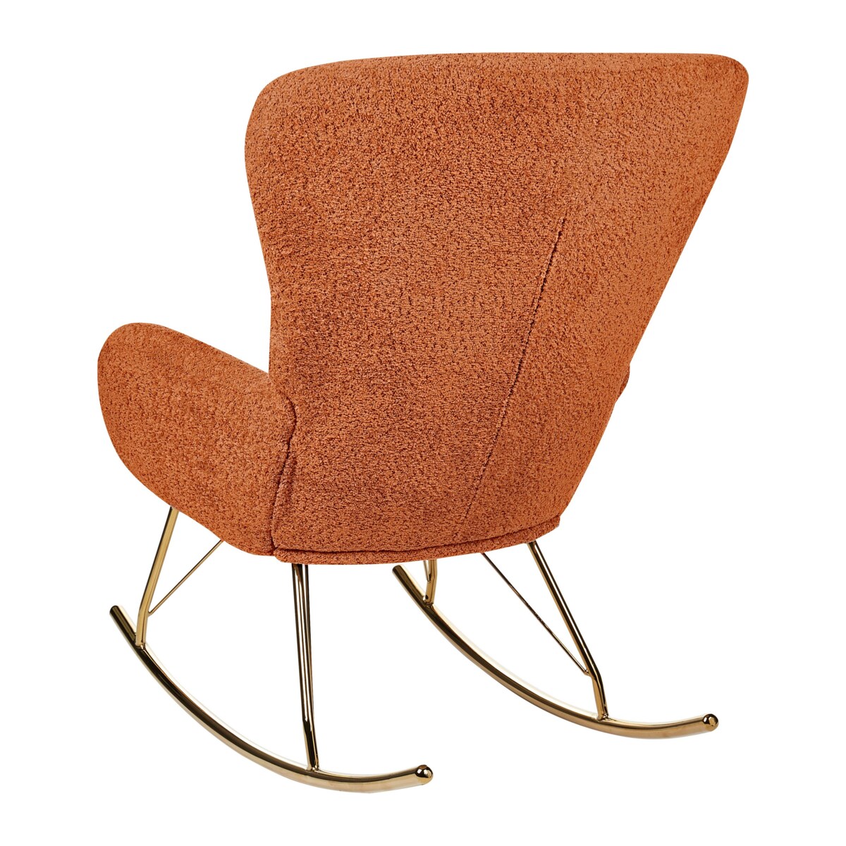 Fotel bujany boucle pomarańczowy OULU