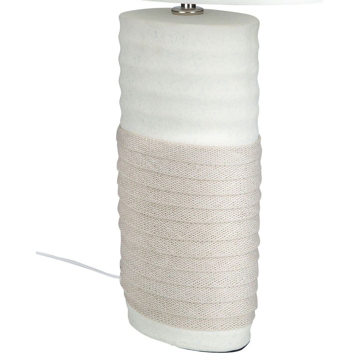 Lampka nocna porcelanowa beżowa NAVIA