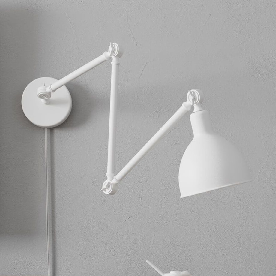 Biały kinkiet ruchomy Bazar 2827660-5007 By Rydens metalowy industrial