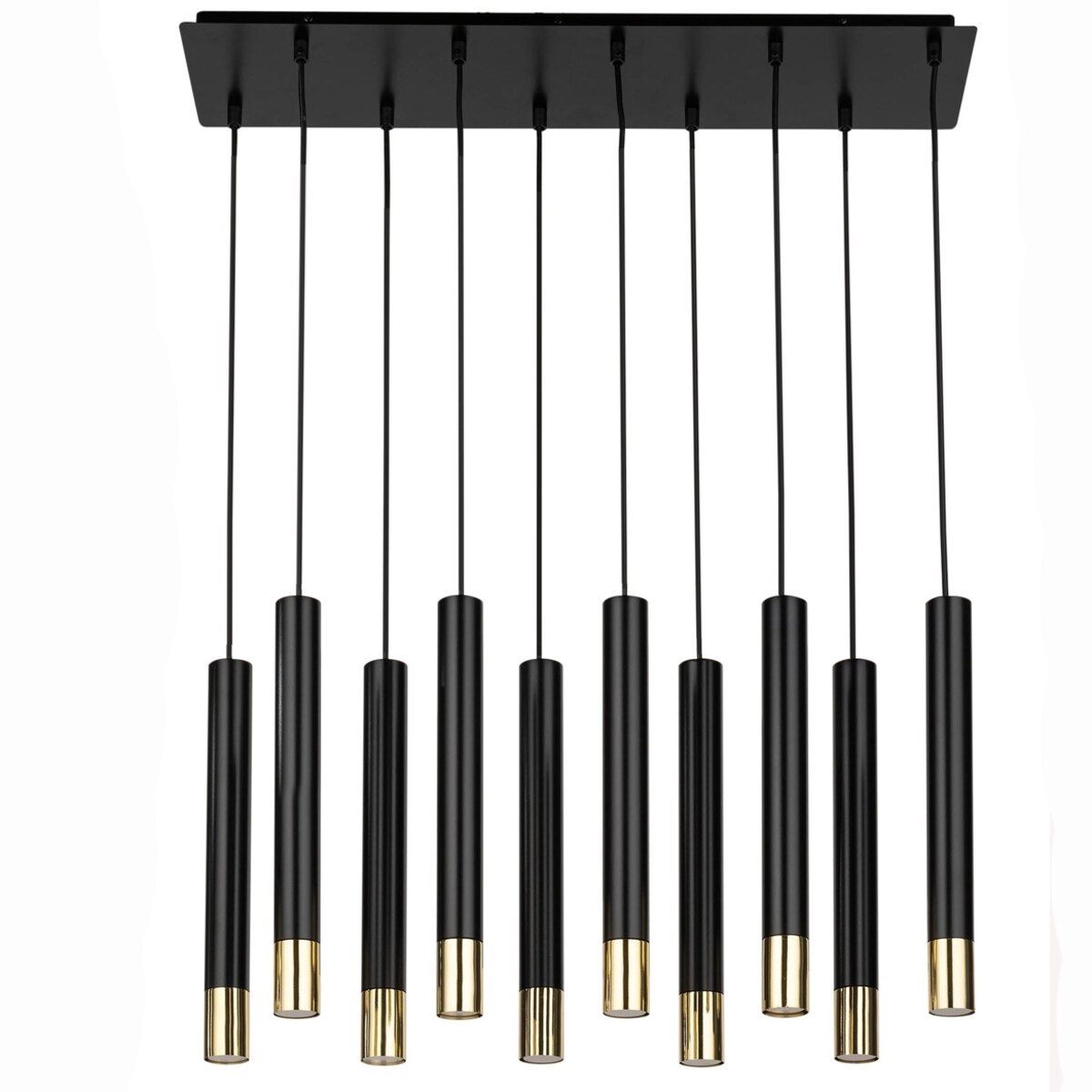 Czarna lampa wisząca Sopel Grand 33399 sople salonowe loftowe