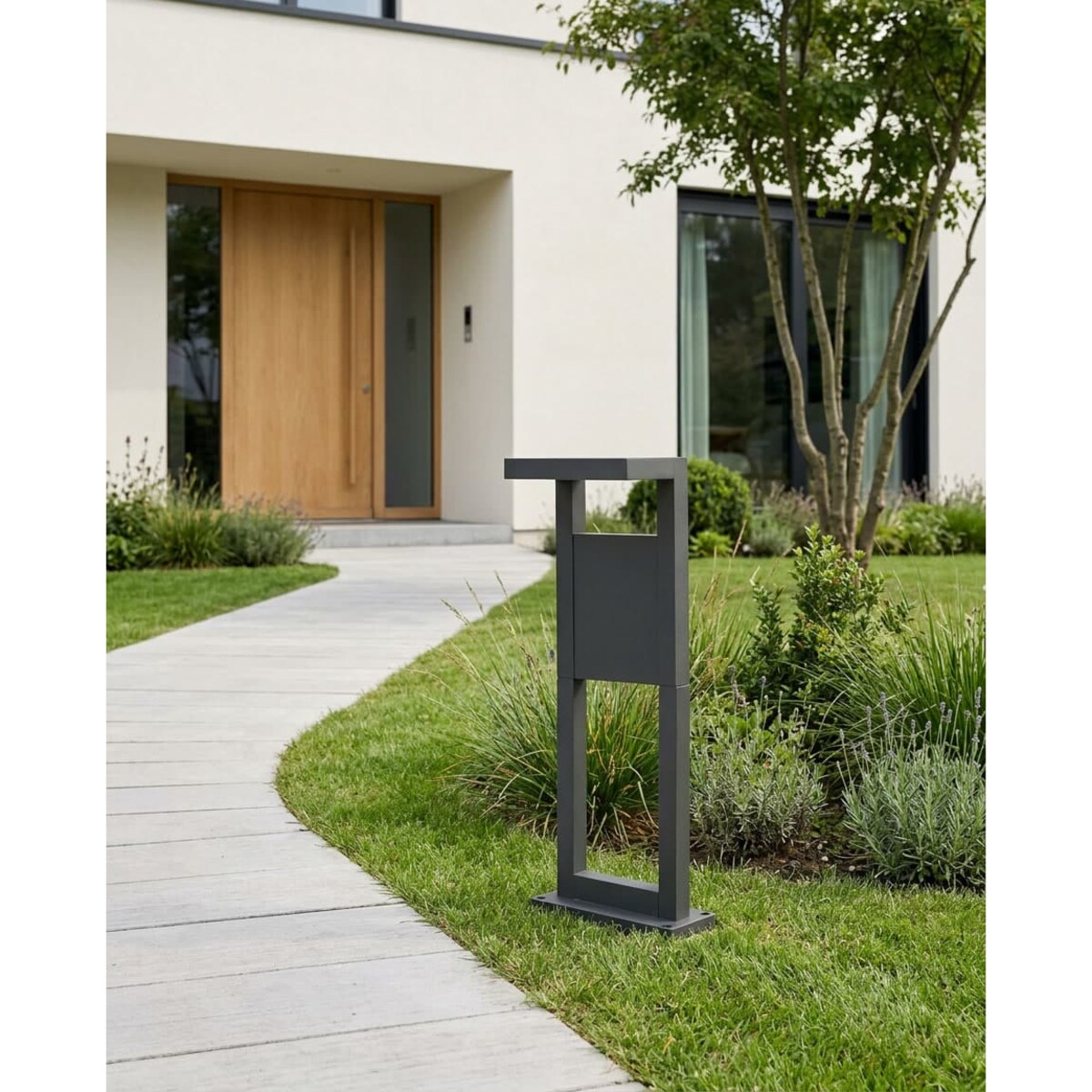 Lampa ogrodowa stojąca K-8251 z serii BERGAMO GREY