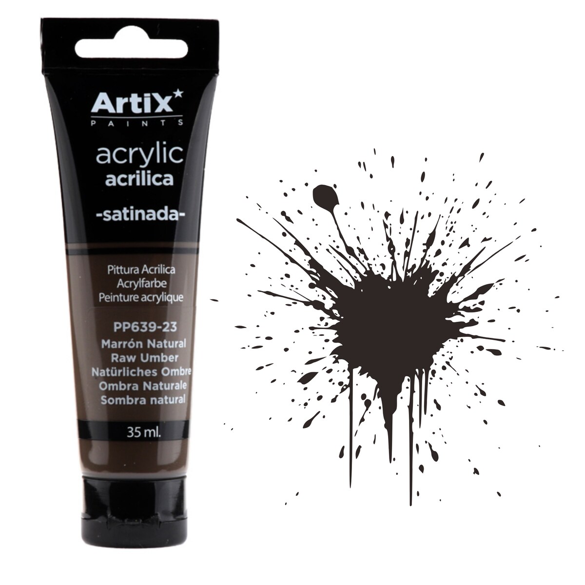 farba akrylowa raw umber artix pp639-23, 35ml