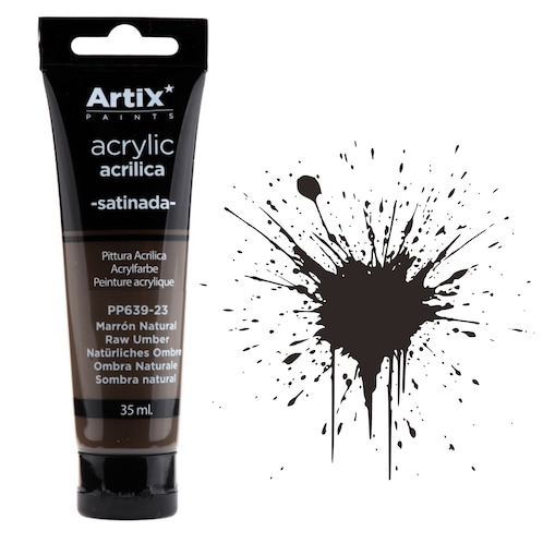 farba akrylowa raw umber artix pp639-23, 35ml