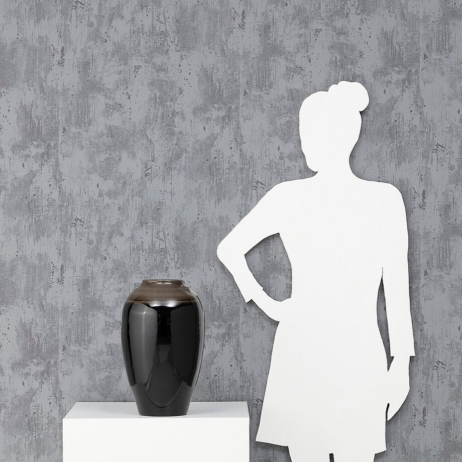 Wazon Bella Black 38cm, 24 x 38 cm