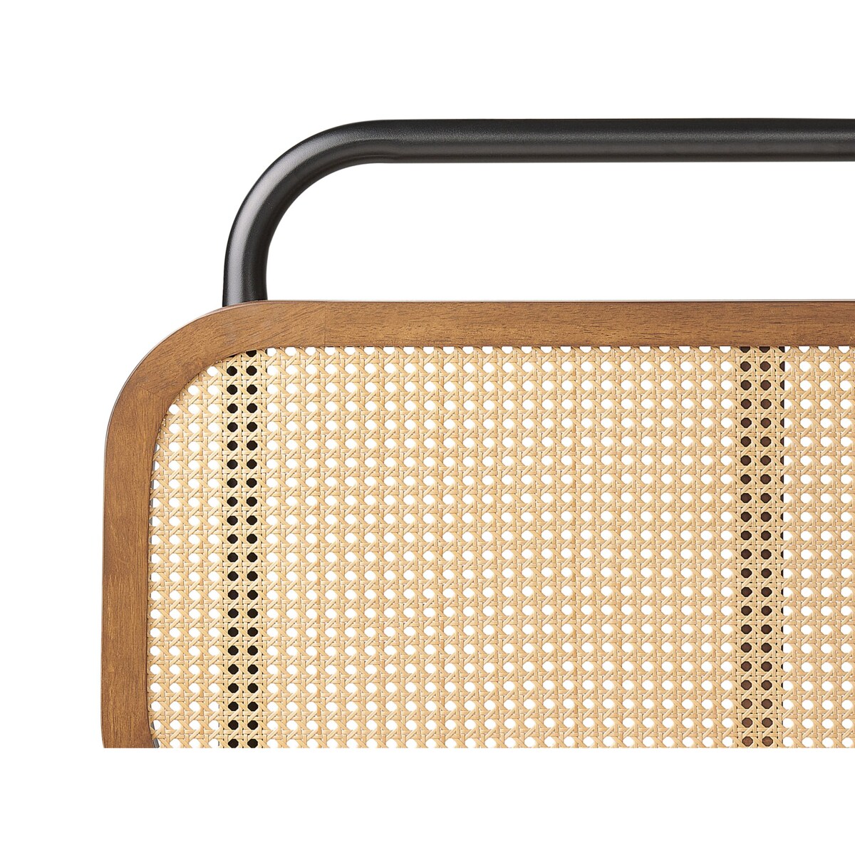 Łóżko drewniane 160 x 200 cm ciemne BOUSSICOURT