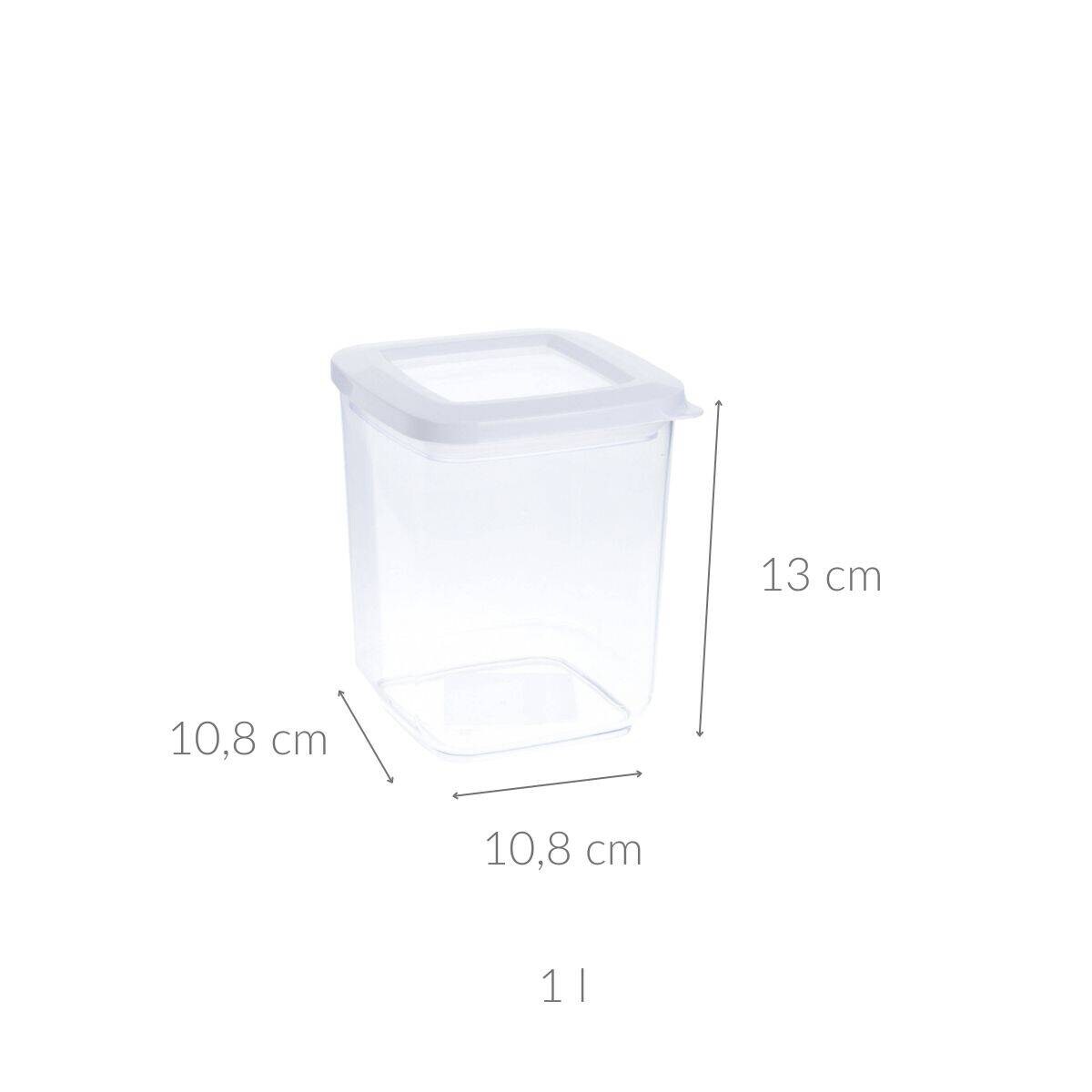 Pojemnik na artykuły sypkie, transparentny