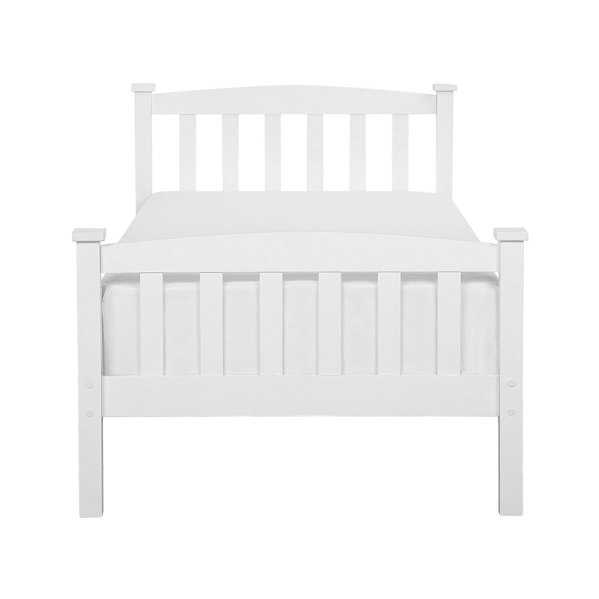 Łóżko drewniane 90 x 200 cm białe GIVERNY