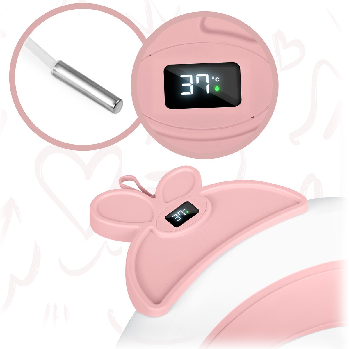 Wanienka składana dla dziecka z termometrem Ricokids