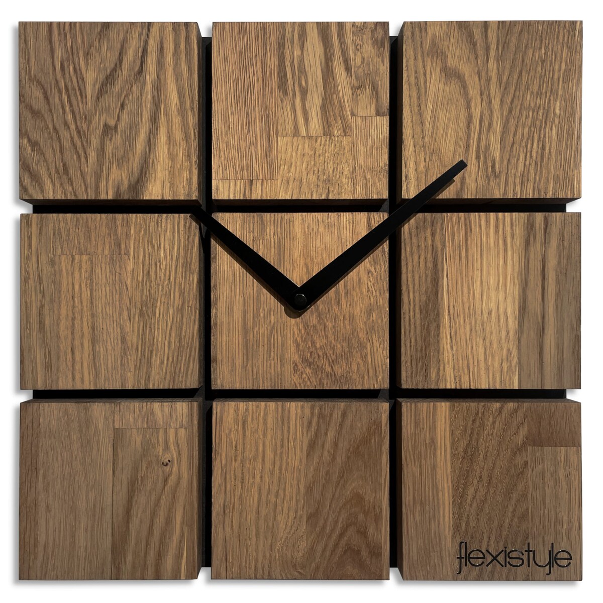 Zegar ścienny drewniany Harmony 30cm brązowy