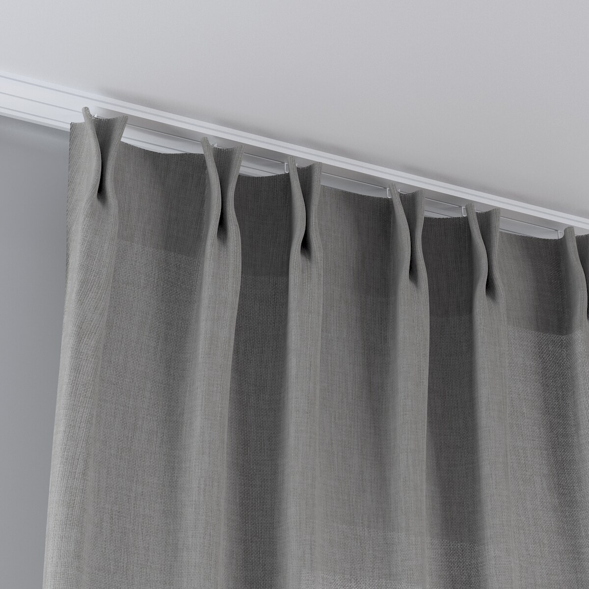 Zasłona na haczykach flex podwójnych 130x245 szary