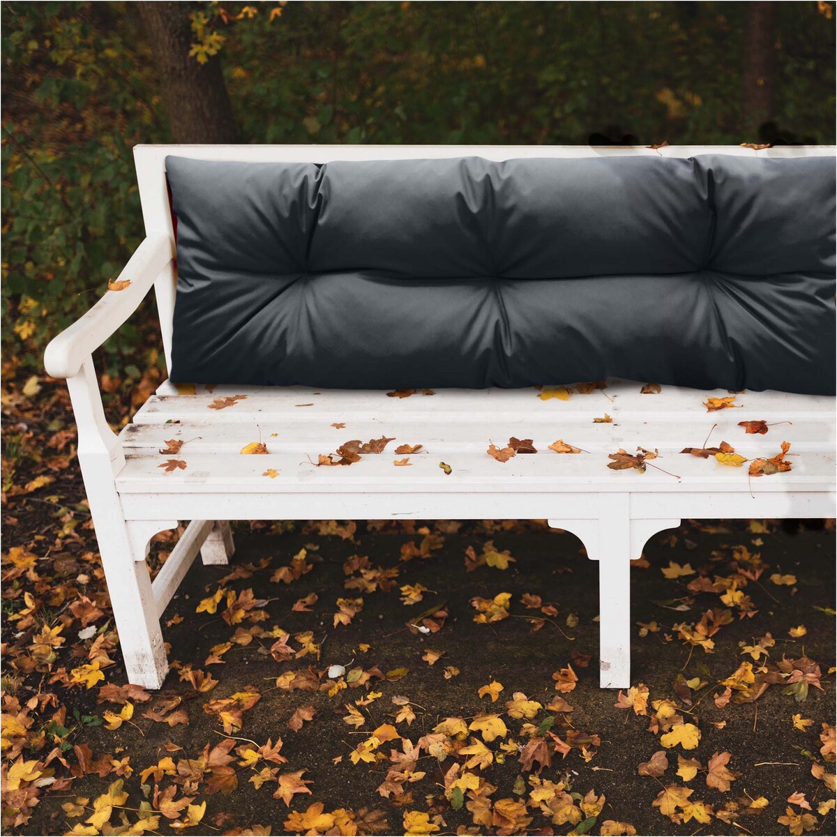 Poduszka Ogrodowa Na Huśtawkę Ławkę 120X40 Cm Na Meble Palety Wodoodporna Czarna