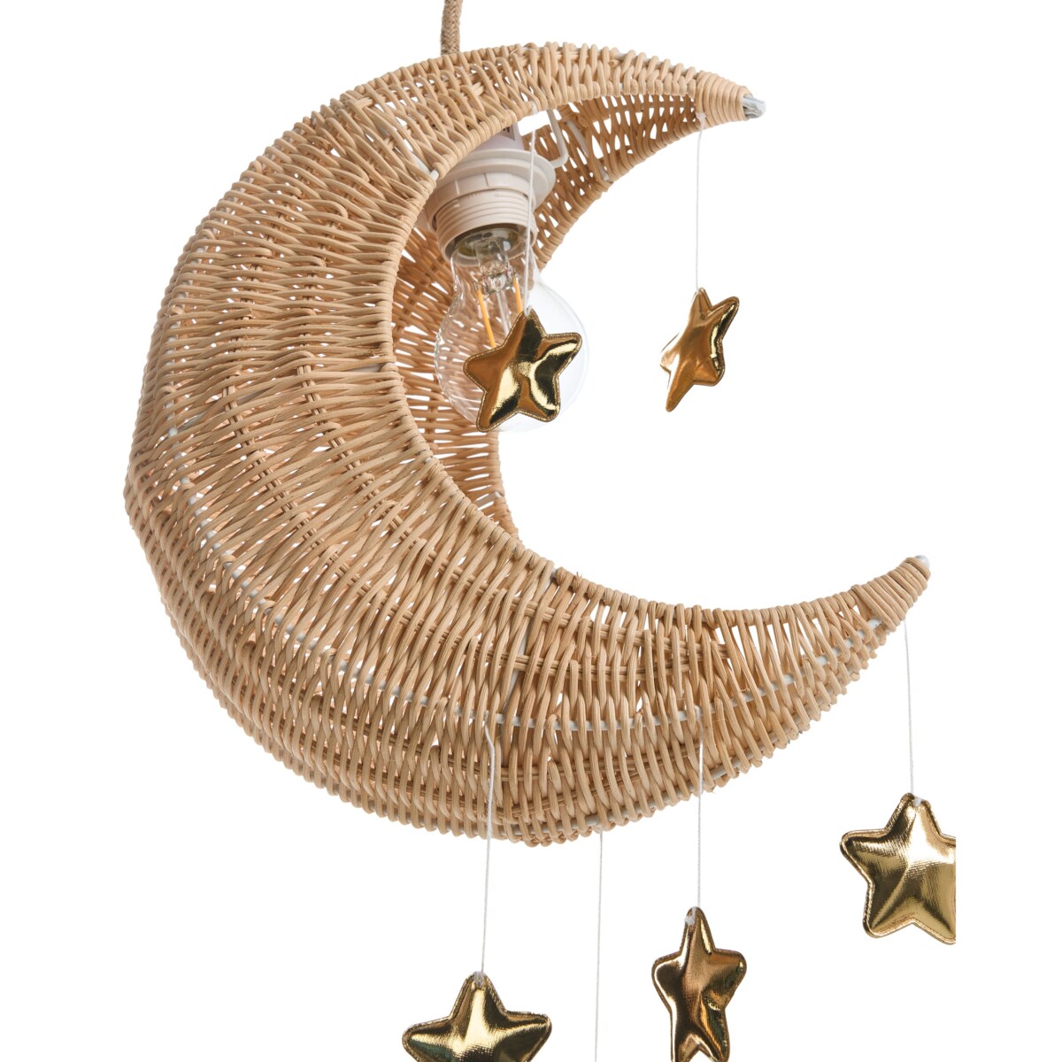 Lampa wisząca ORCHON Rattan Księżyc Naturalny