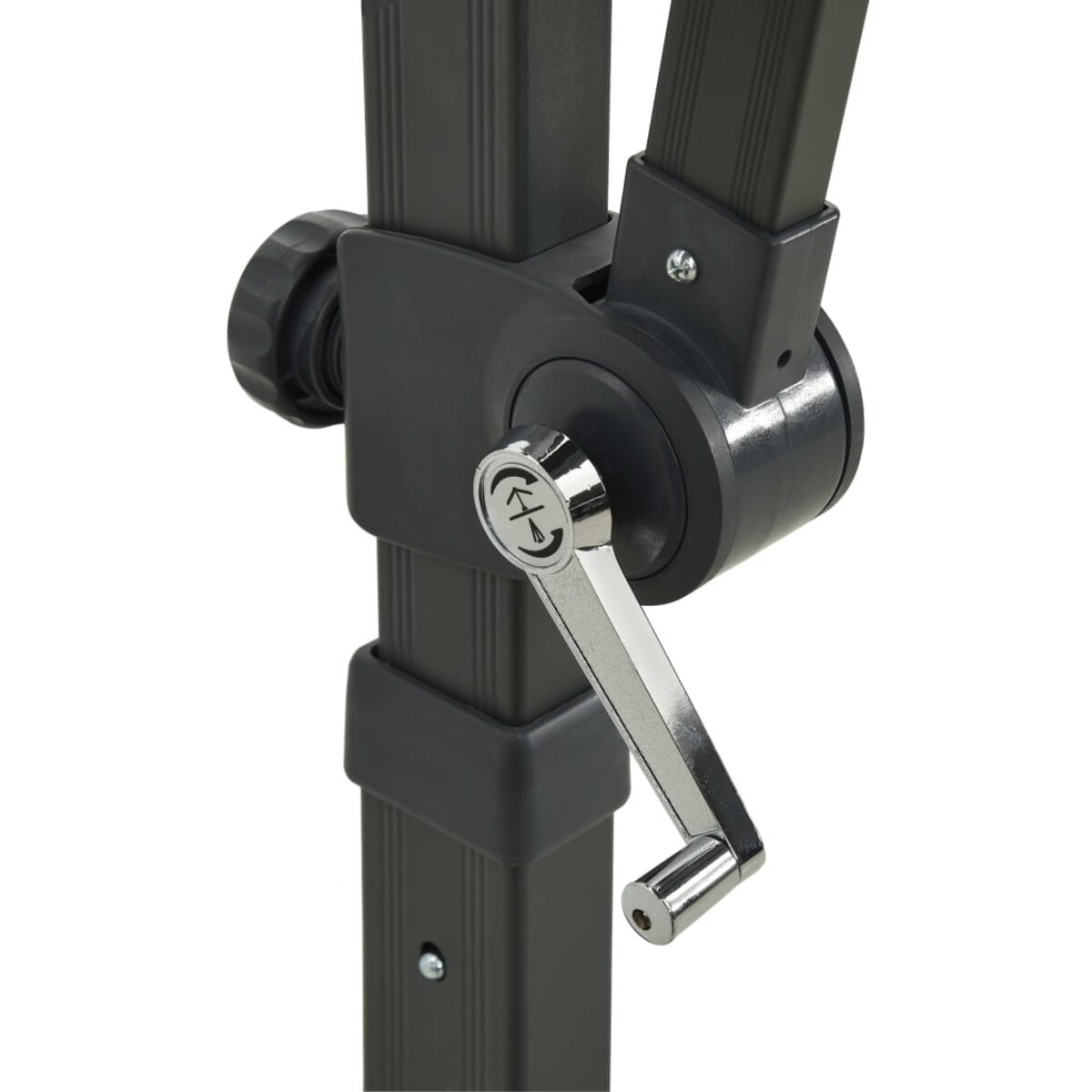 vidaXL Parasol wiszący z podwójną czaszą, 250x250 cm, piaskowy