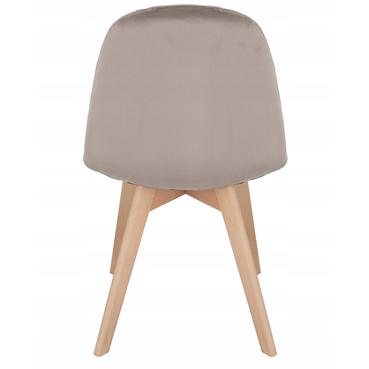 KRZESŁO skandynawskie TAPICEROWANE pikowane do kuchni salonu jadalni beżowe