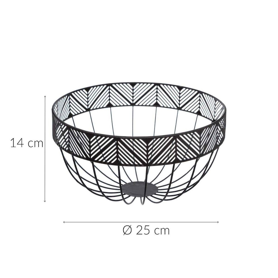 Kosz na owoce FRIEZE, metalowy, ∅ 25 cm