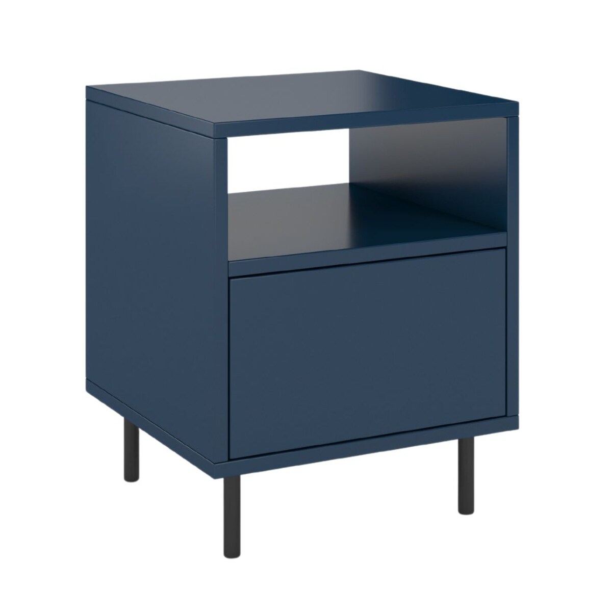 Granatowa nowoczesna szafka nocna Dancan MIRKA