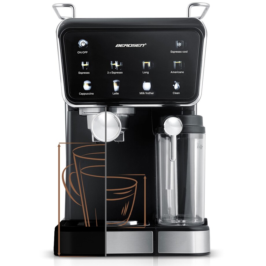 Ekspres do kawy ciśnieniowy kolbowy ze spieniaczem Berdsen BD-773 377300