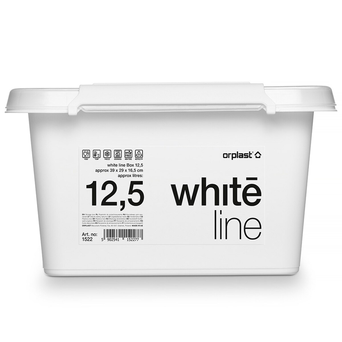 Pojemnik Plastikowy Pudełko Z Pokrywą Do Przechowywania Box Organizer 8,5L