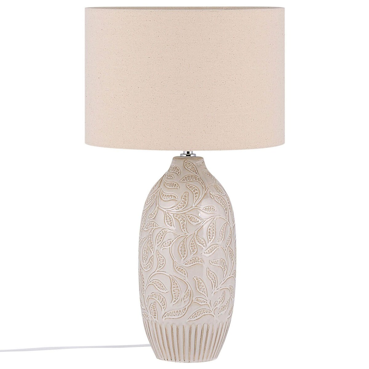 Lampa stołowa SALZA Ceramika Beżowy