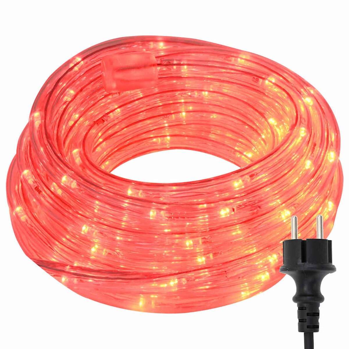 vidaXL Lina świetlna z 120 diodami LED Czerwony 5 m PVC