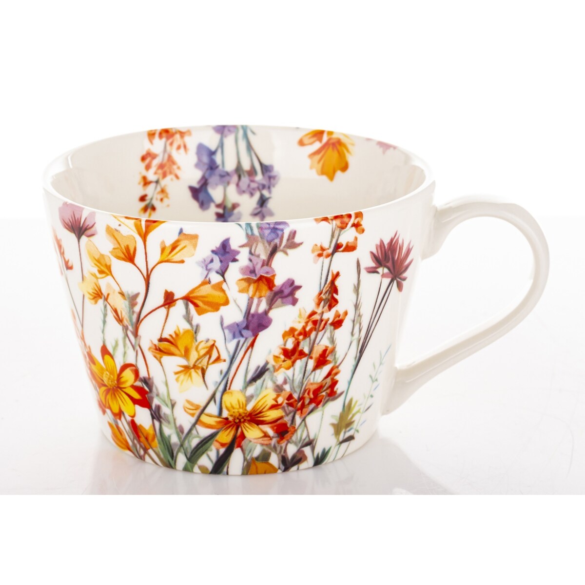 Kubek porcelanowy 450 ml FLORES wiosna 8x15x11,5 cm