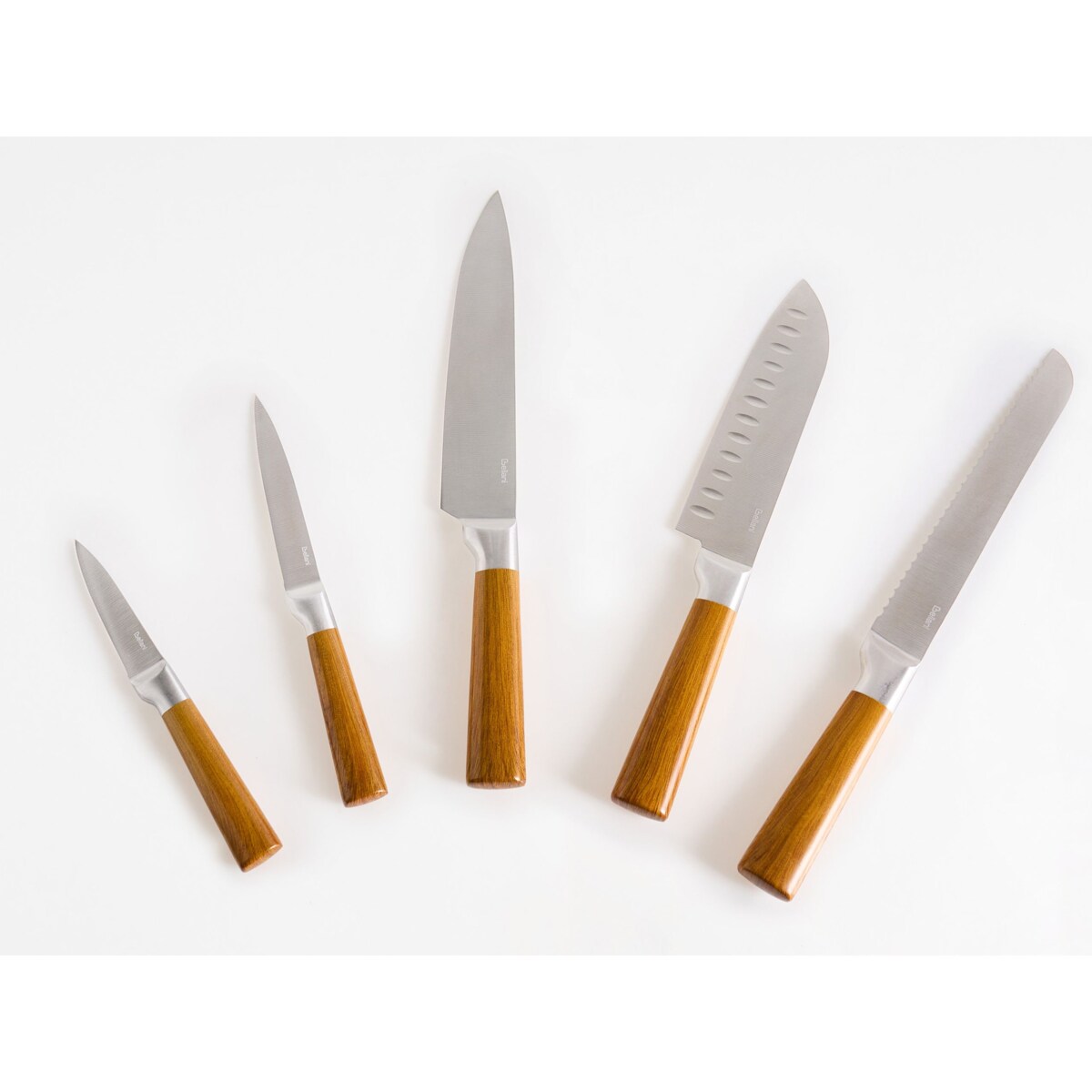 Zestaw 5 noży w bloku TOCHIGI Brązowy