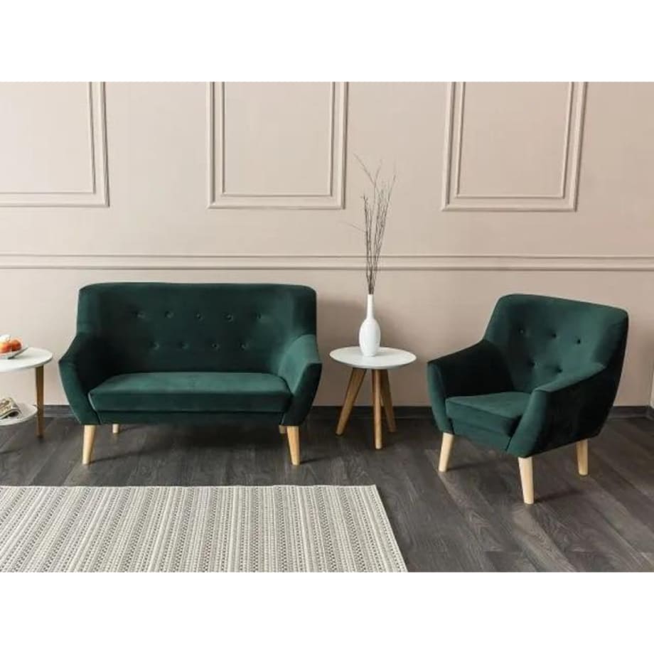 Sofa NORDIC 2 VELVET zielona